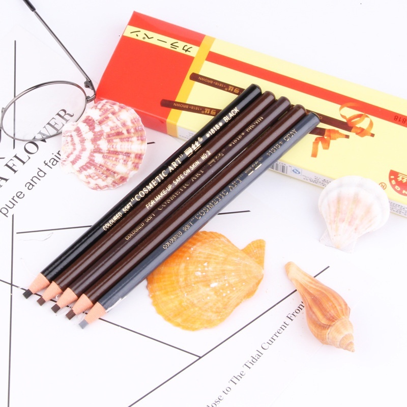 Waterproof Hengsi 1818 Eyebrow Pen with Wire Teardrop Shaped Tip for Precise Application