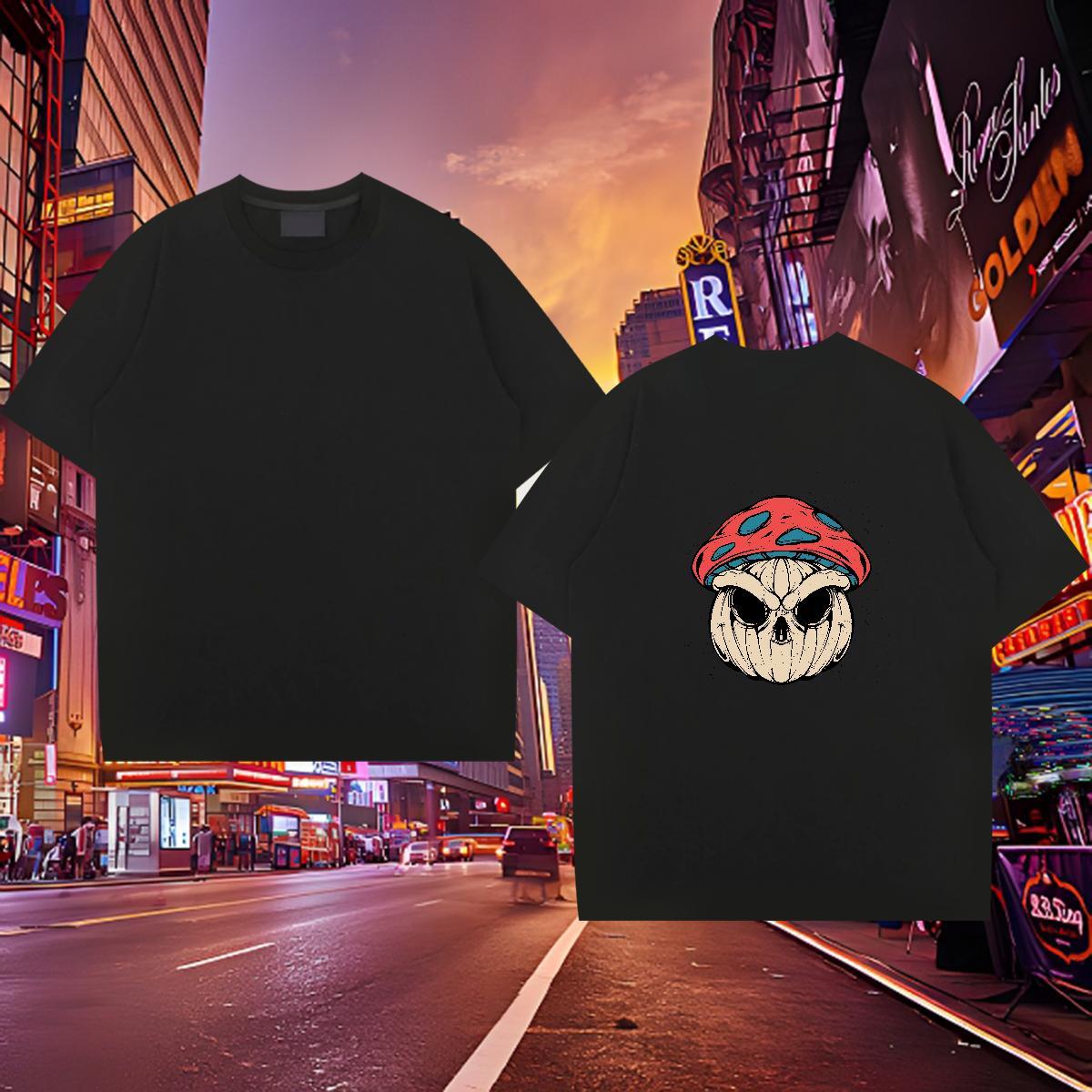 High Quality T Shirt For Man 100% Cotton 230g ET Hip Hop Custom Big Size Crew Neck Men Tees 2024 Summer Clothings