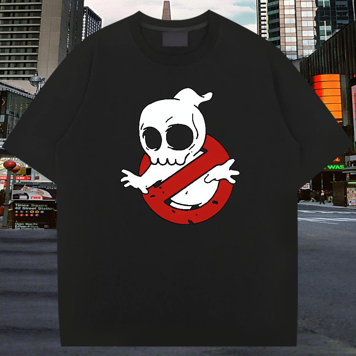 Unisex T Shirt For Man 230g 100% Cotton skull Spring Summer Plus Size Custom Breathable Crew Neck Tshirt for Man Woman 2024 Clothes