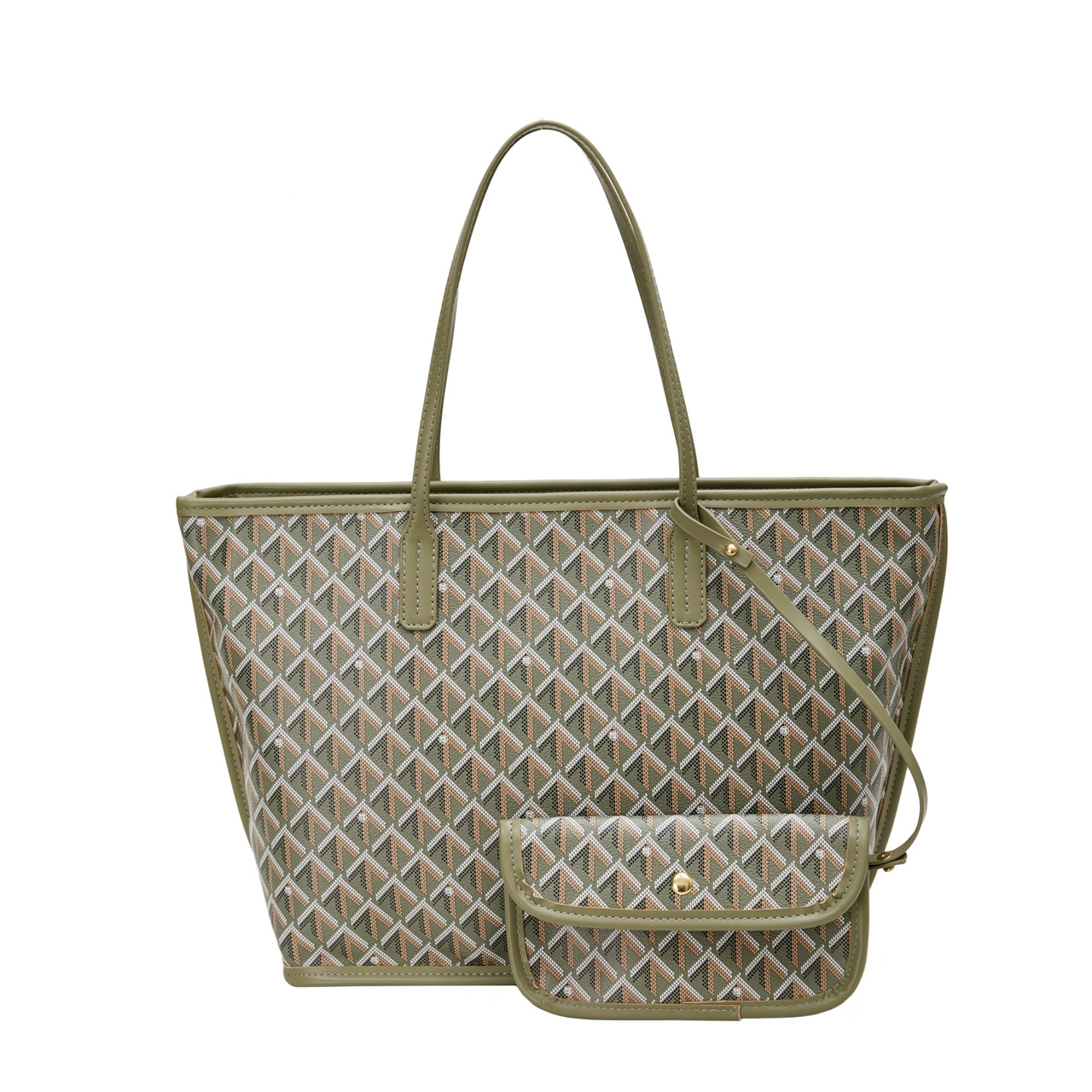 Solid Color Plaid PVC Tote Bag, Simple And Elegant, Suitable For Women's Daily Use, Commuting