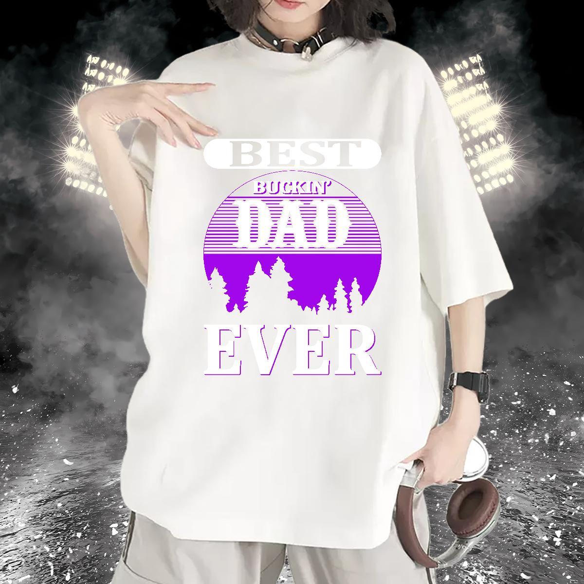 Designer Nice Couples T Shirts 230g Cotton DAD Street Wear Womens T Shirts Comfortable Cartoon Print Top Shirts