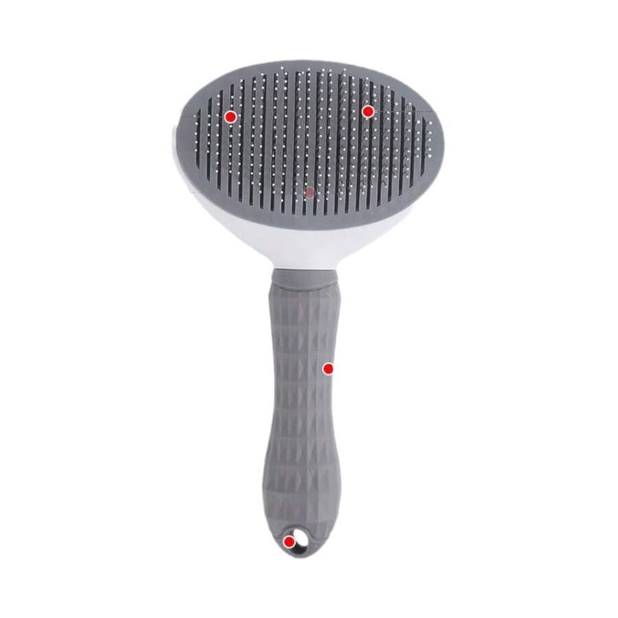 pet hair removal comb for canines felines professional grade stainless steel detangler with antiskid handle
