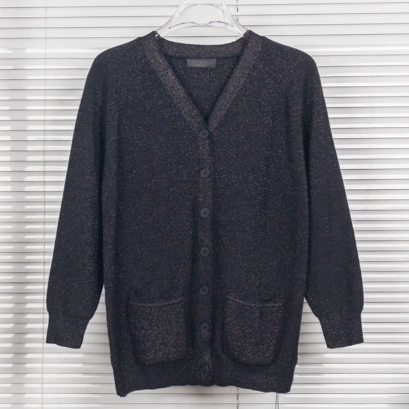Fashion Designer Cardigan Women's Knitted Sweater Winter Warm V-neck Cardigans 25580