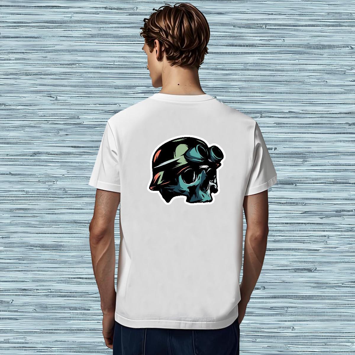 High Quality T-Shirts for Men 100% Cotton 230g skull Sport Customized Print Breathable Short Sleeve Men Tops Tees Brand Top Tees