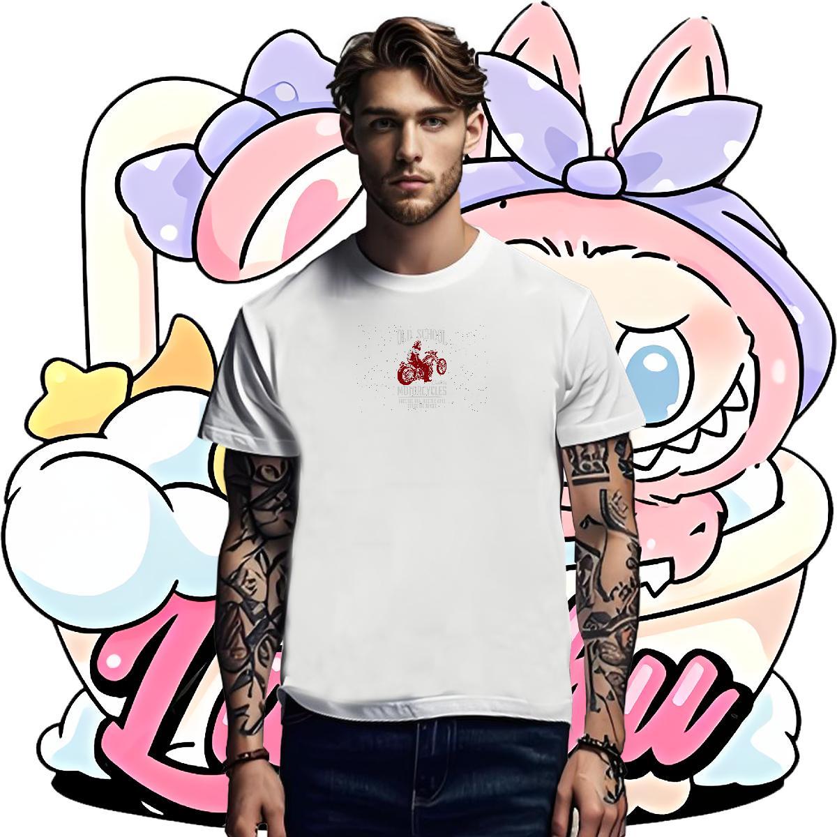 Classic Mens T Shirts 100% Cotton 230g Motorcycle Sport Black Oversized Breathable Short Sleeve Couples T Shirts Classic Casual Tops Tees