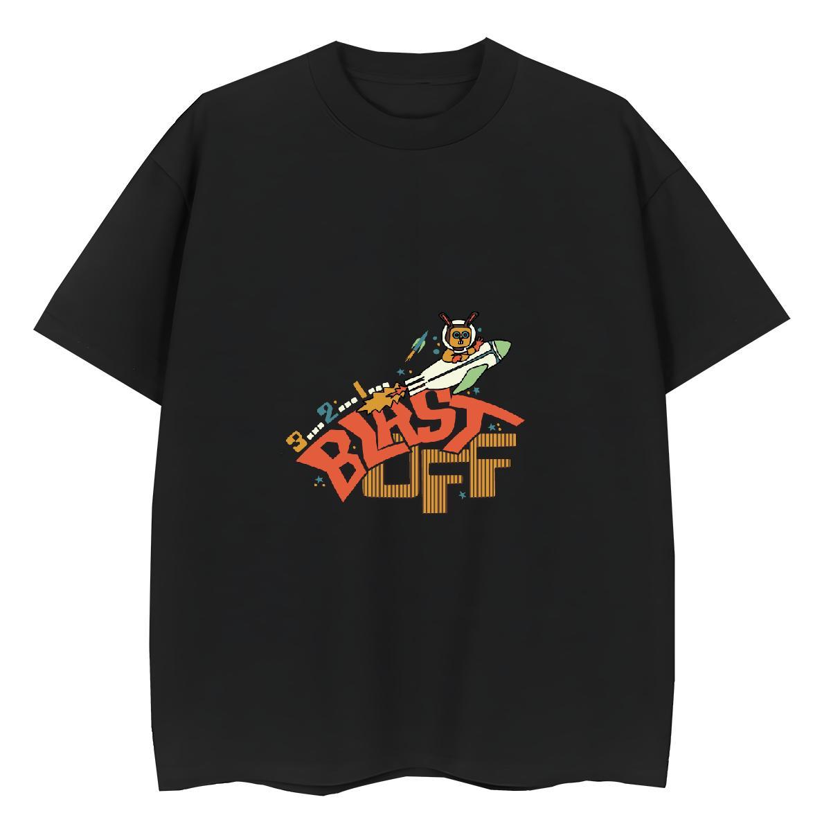 Comfortable Women Tshirts 230g 100% Cotton letter Street T Shirts Women Breathable Crew Neck DIY Printed Tees