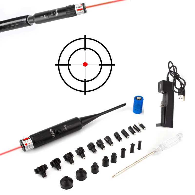 Laser Bore Sight Kit.177.22 Caliber to 12GA Laser Pointer Collimator Universal Borelighter Battery includes CL240826