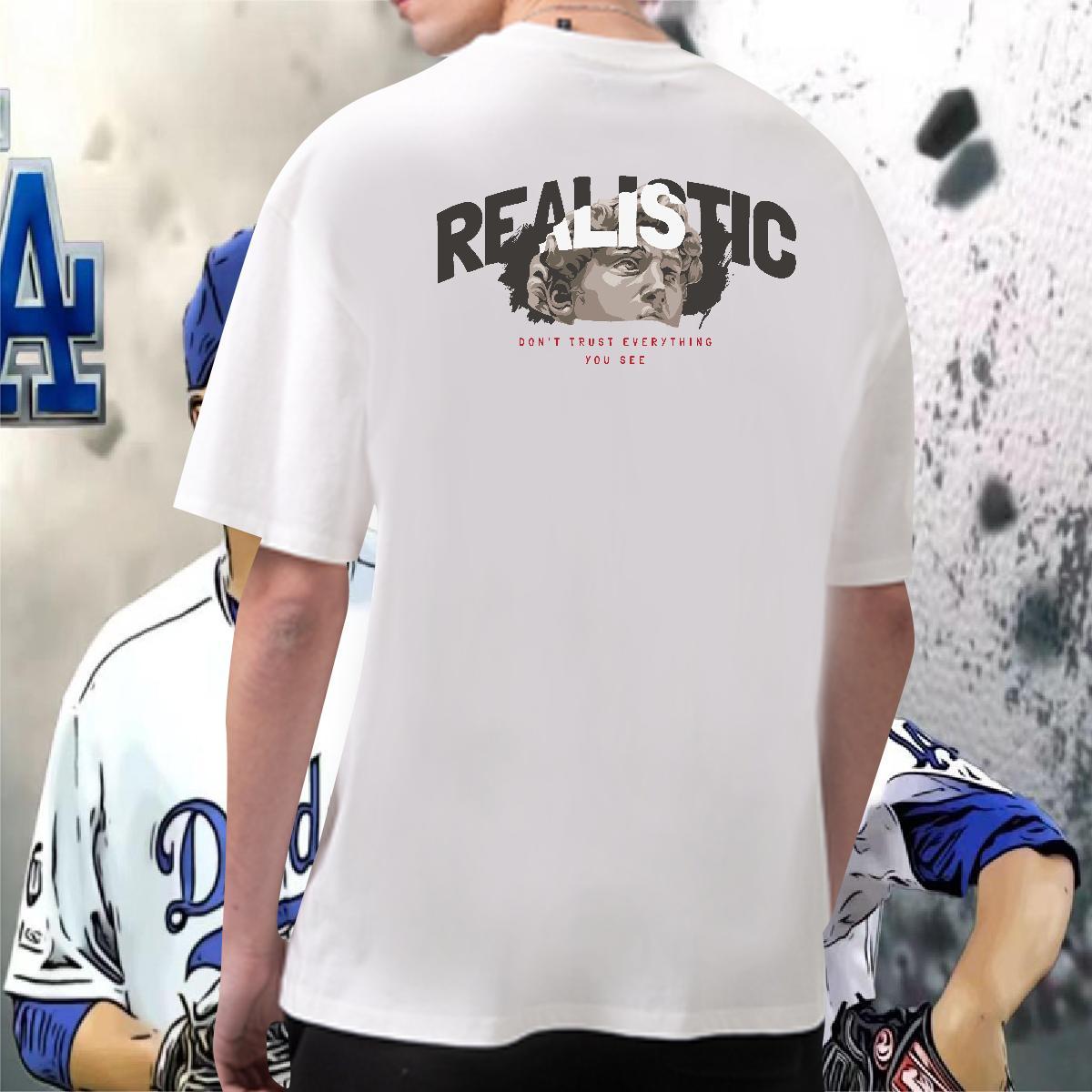 Wholesale T Shirt For Man 230g Cotton letter Hip Hop Custom Printed Pure Cotton Tshirt for Man Woman Brand Tops Tees