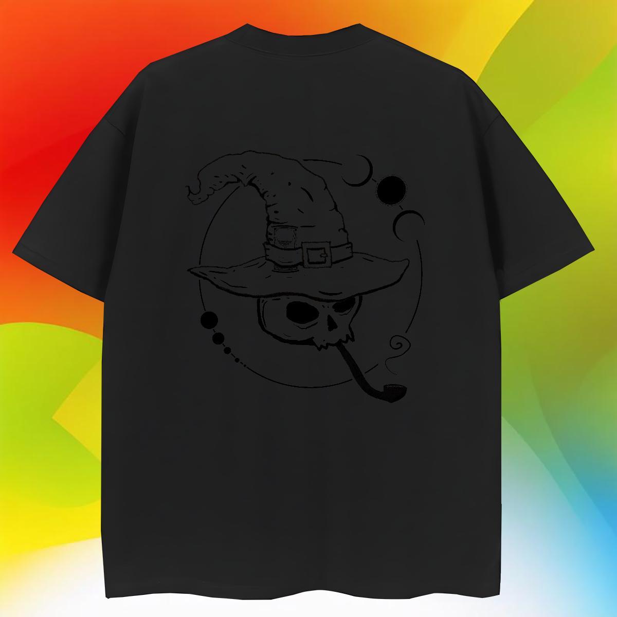 Brand Men T Shirts 100% Cotton 230g skull Hip Hop Street Plus Size Custom Short Sleeve Soft Men Tops Tees Free Shipping Top Tees