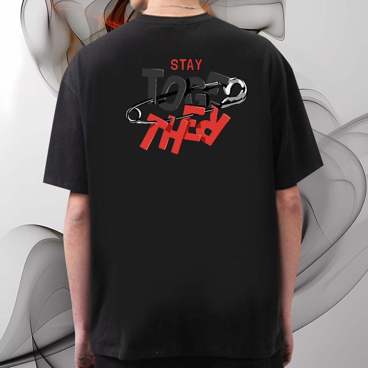 Soft T Shirt For Man 230g 100% Cotton letter Home Outdoor Oversized Short Sleeve Soft Couples T Shirts Casual New Tees