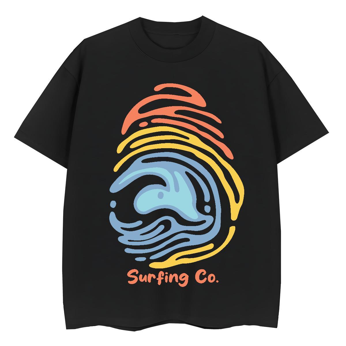 Loose Womens Tshirts 230g 100% Cotton painting Casual Sport T shirt Round Neck Short Sleeve Custom Printed Tops Tees
