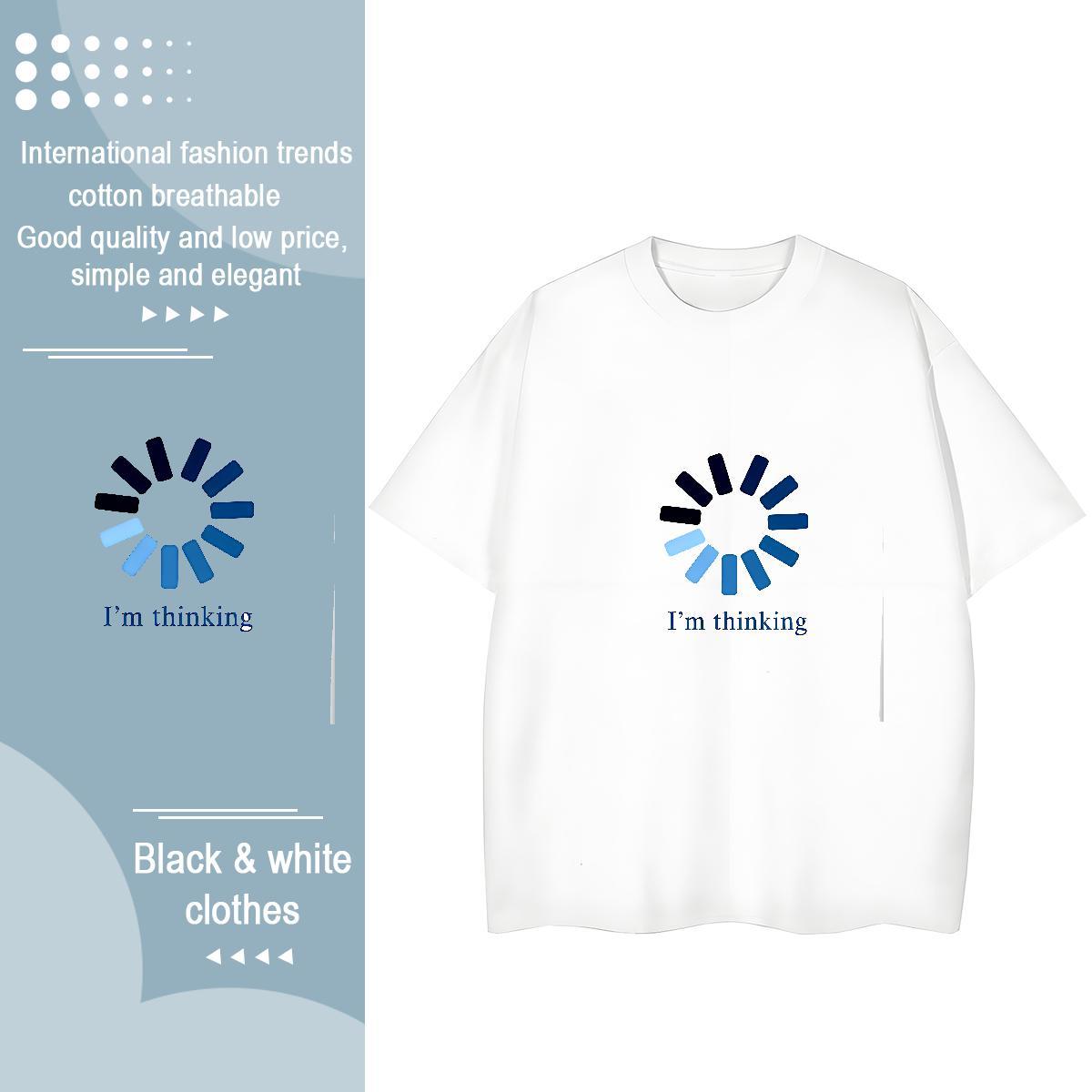 Soft Lady T shirt 230g Pure Cotton letter Sport T-Shirts for Women Breathable Graphic Tops Tees