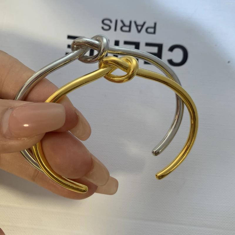 Bangle Stainless Steel Bracelets Vintage Men's Fashion Woven Twist Texture Bangles For Women Jewelry Statement Streetwear Goth Gifts