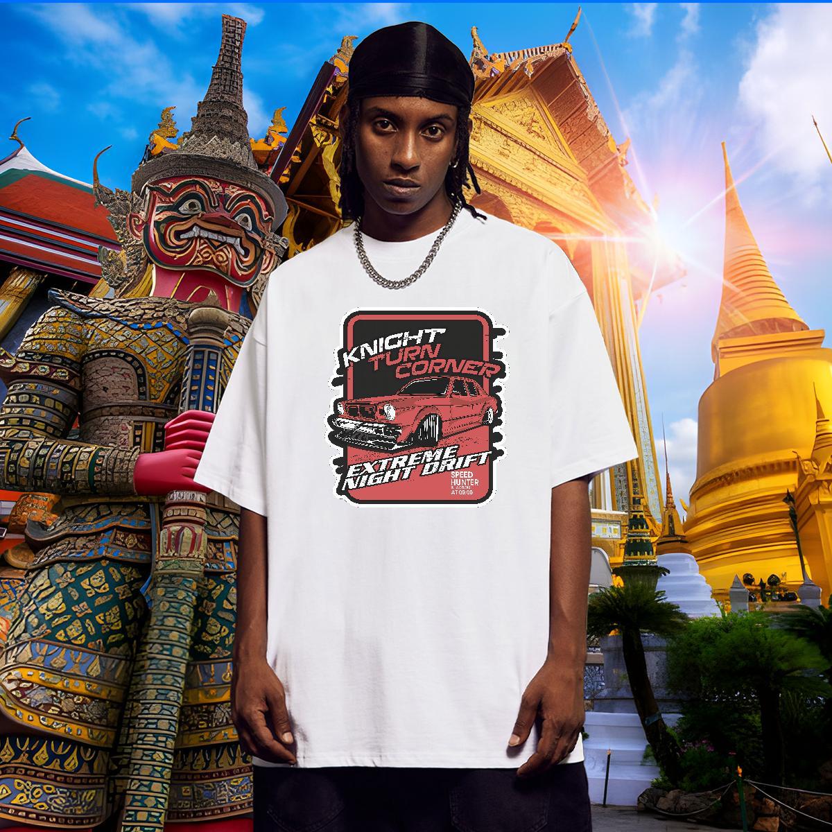 High Quality Mens T Shirts 230g Pure Cotton car Street Casual Oversized Short Sleeve O-Neck Tshirt for Man Woman Stylist Tees