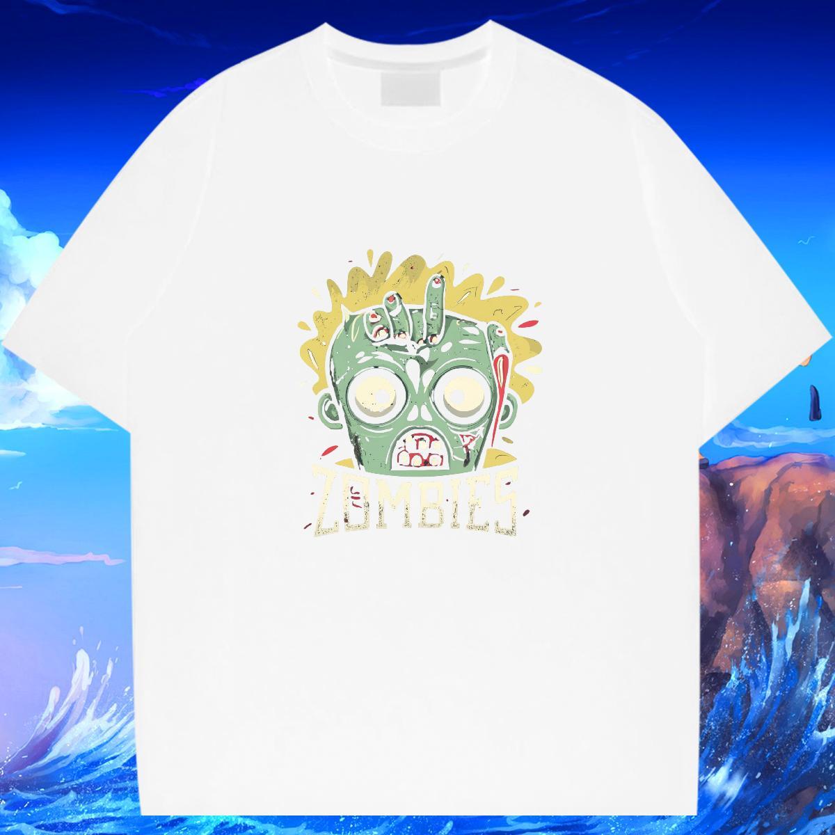 High Quality T-Shirts for Men 100% Cotton 230g skull Daily Wear Anime Print Breathable Soft Tshirt for Man Woman Designer Tees Shirts
