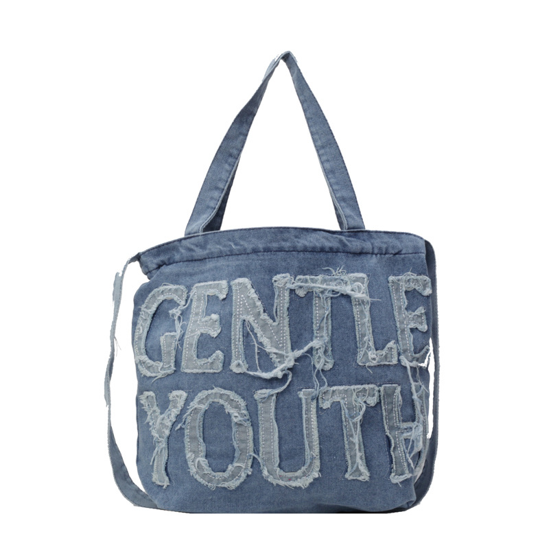 2025 Designer High-capacity New 3 Women Denim Letter Tote Casual Style Student Commuting Crossbody Shoulder Bag Free shipping