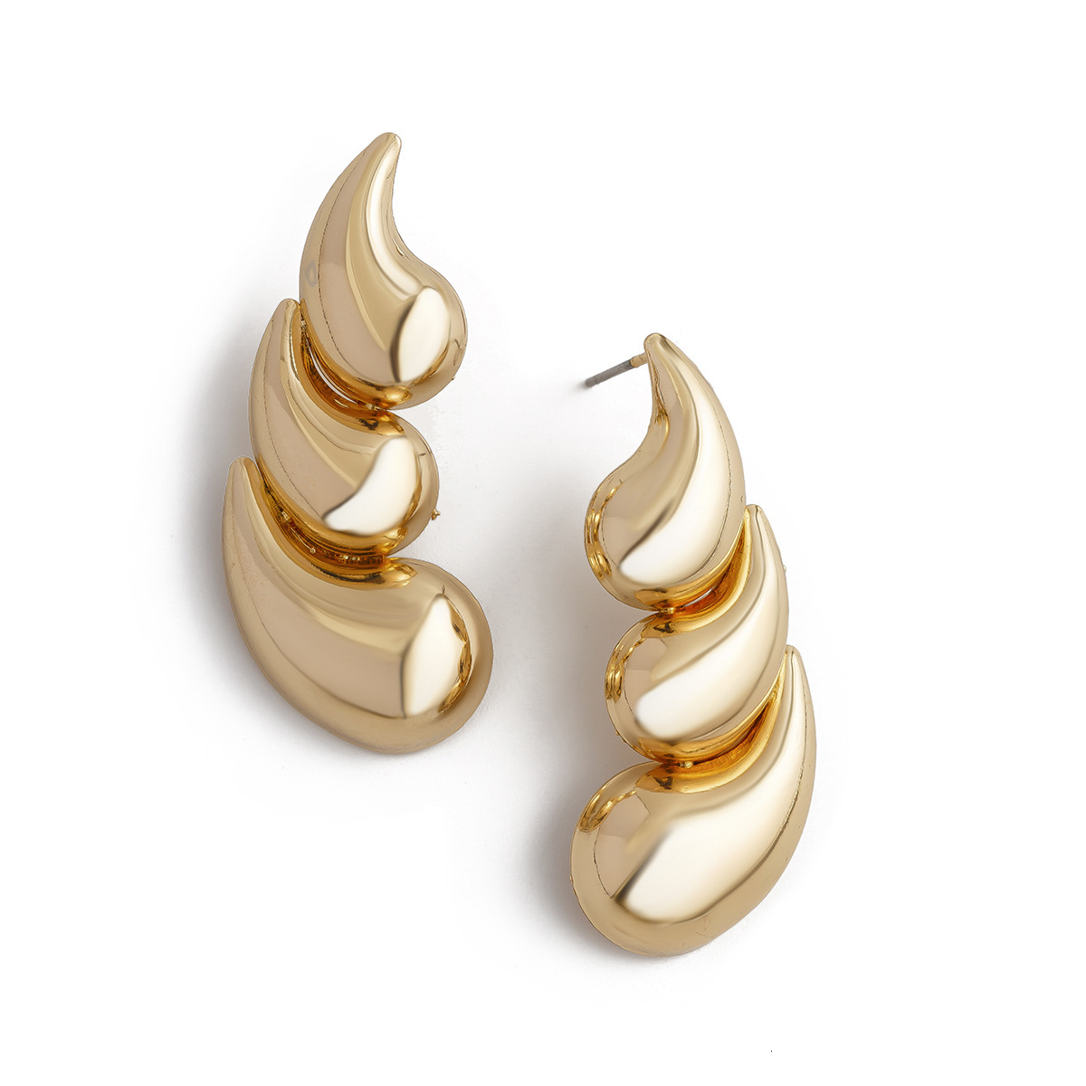 Accessories Ins Light Summer Personalized Geometric Water Drop Earrings for Women