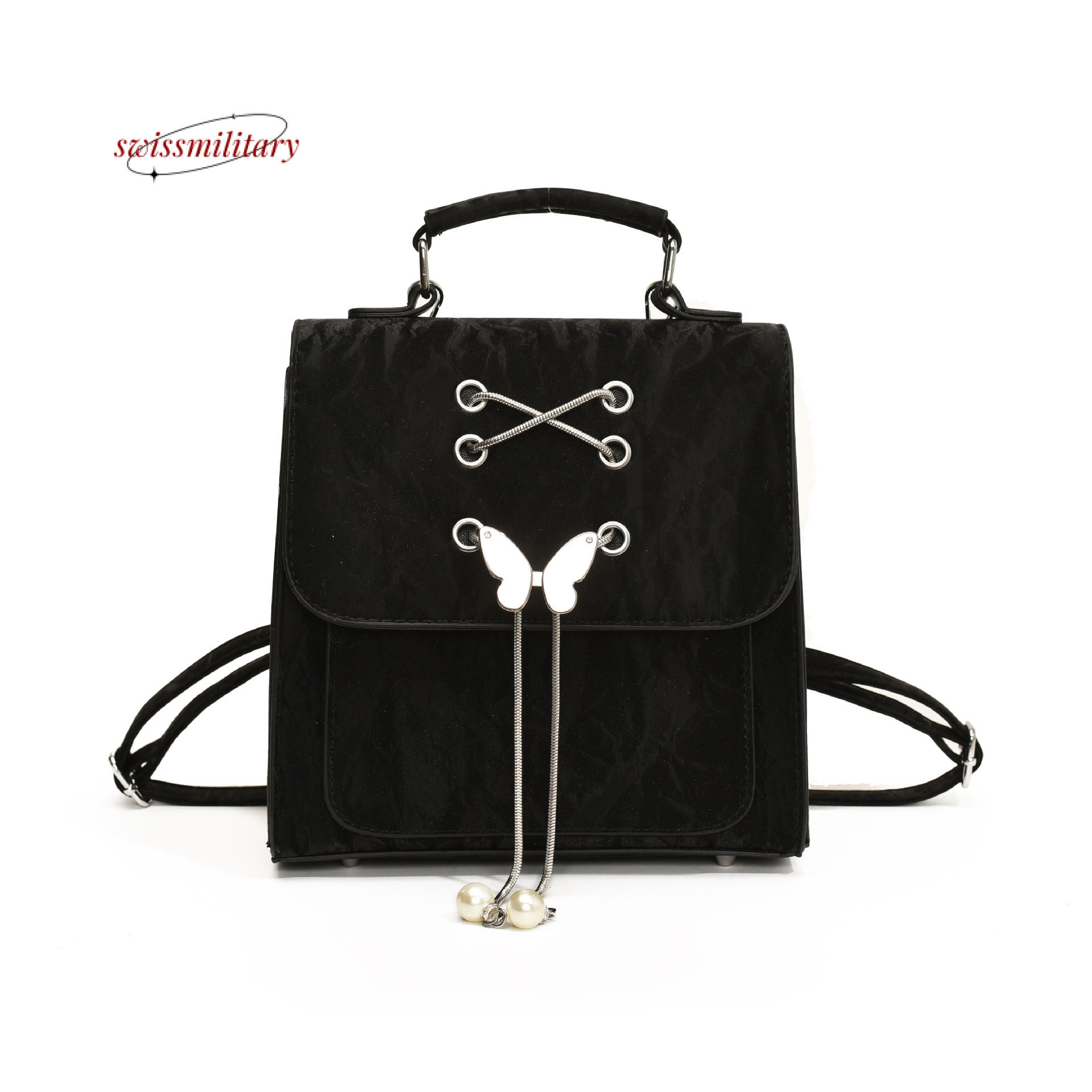 Swissmilitary Sier bow with niche design women in summer, simple versatile backpack for women, high-end and fashionable bag #34