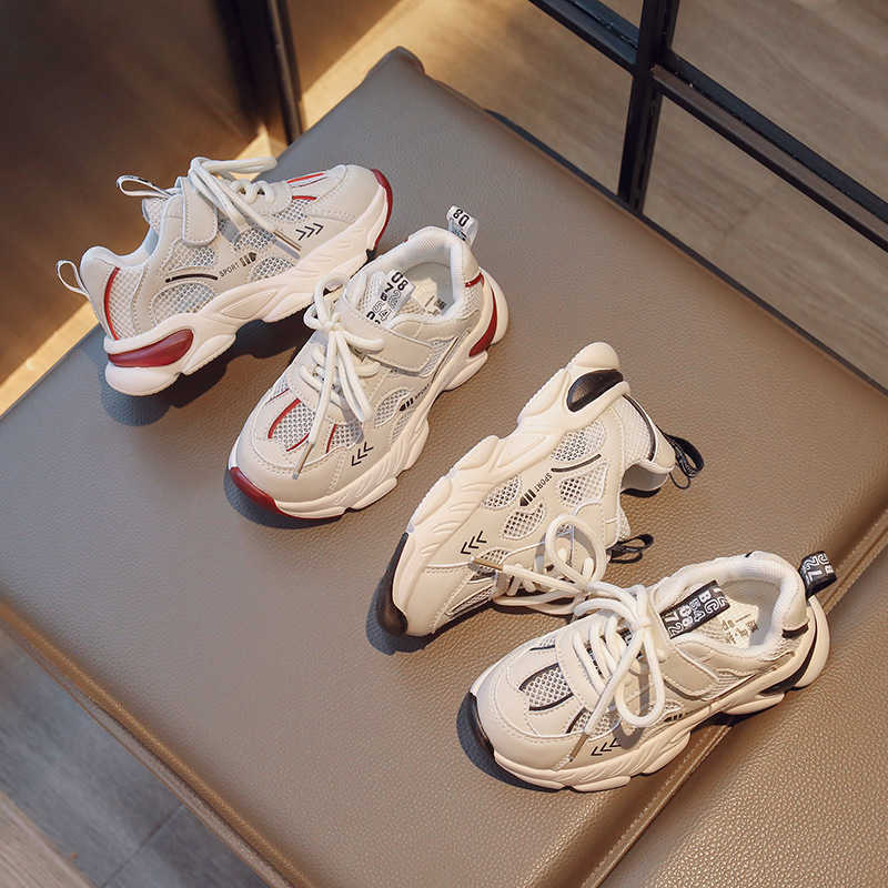 Athletic Outdoor 2023 Summer Childrens Sports Girls Mesh Breathable Single - Boys Soft Sole Non slip Casual Shoes C260130