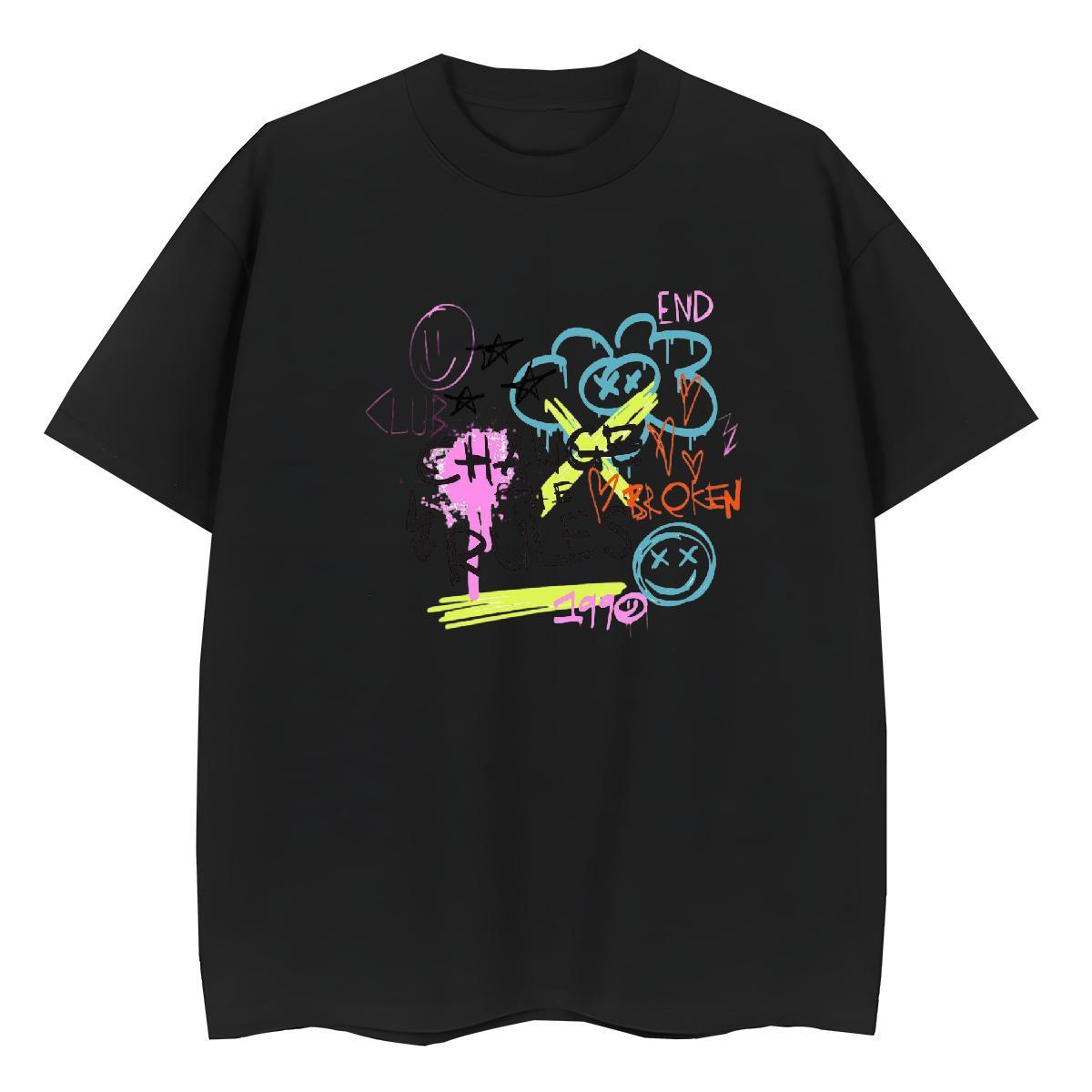 High Quality Man T Shirts 230g Cotton letter Daily Wear Custom Big Size Short Sleeve Soft Tshirts Designer Fashion Tops Shirt