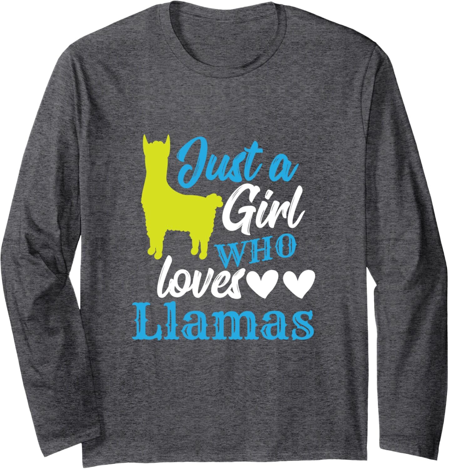 Long Sleeve Shirts for Men sweatshirt Just A Girl Who Loves Llamas Llama Lover Funny Gift Long Sleeve Tee Streetwear Casual tops clothes