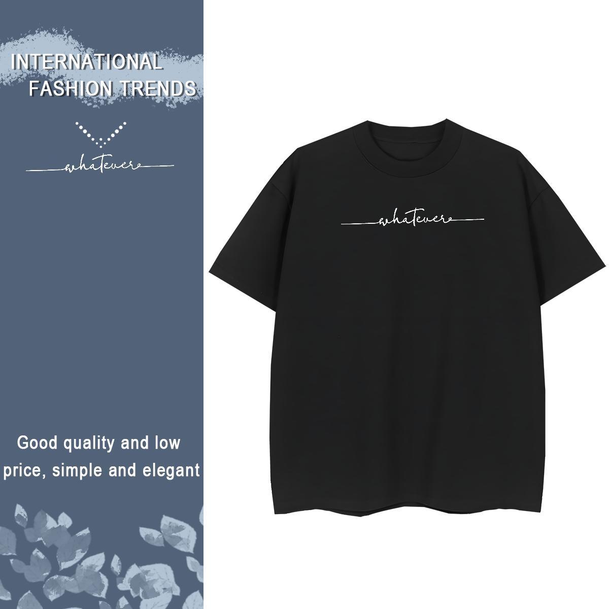 Cool Design T Shirt For Man 230g Cotton letter Beach DIY Logo Oversized Breathable Tshirts New Arrival Tops Shirt