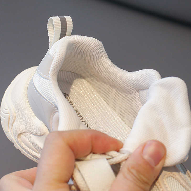 Athletic Outdoor 3-12-year-old girls double mesh breathable sports soft soled childrens running casual student dad shoes trendy C260130