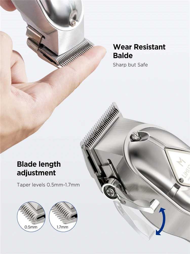 Mens unlimited hair cutting professional hair cutting kit beard trimmer hair clipper cordless closed T-shaped blade trimmer W241017