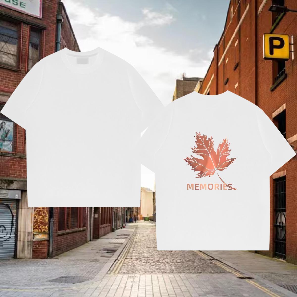 Cool Design T-Shirts for Men 100% Cotton 230g letter Outdoor DIY Printed Breathable Crew Neck Men Tshirts New Tops Tees
