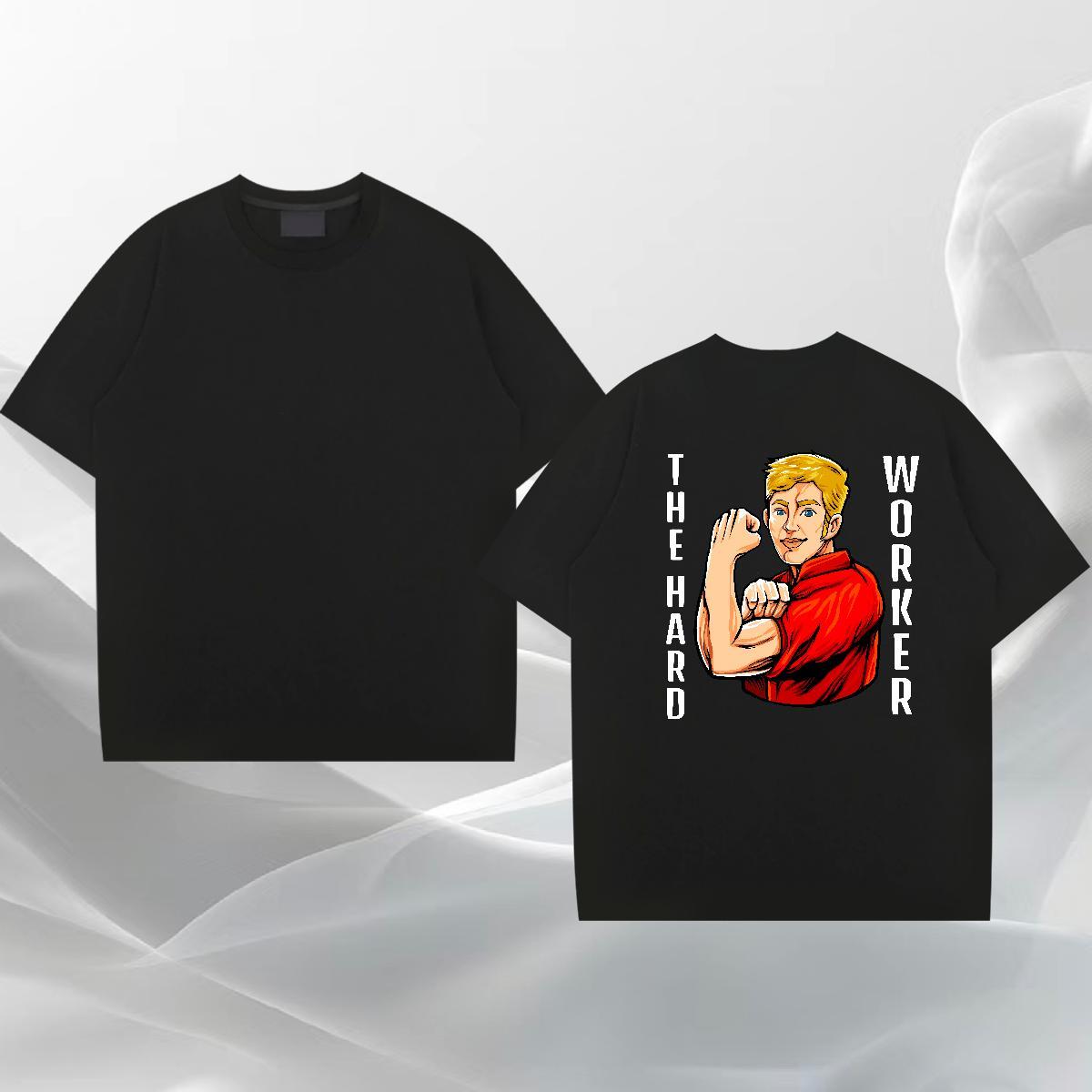 Popular Man T Shirts 100% Cotton 230g portrait Casual Custom Cartoon Short Sleeve Soft Men Tshirts 2024 Designer Clothings