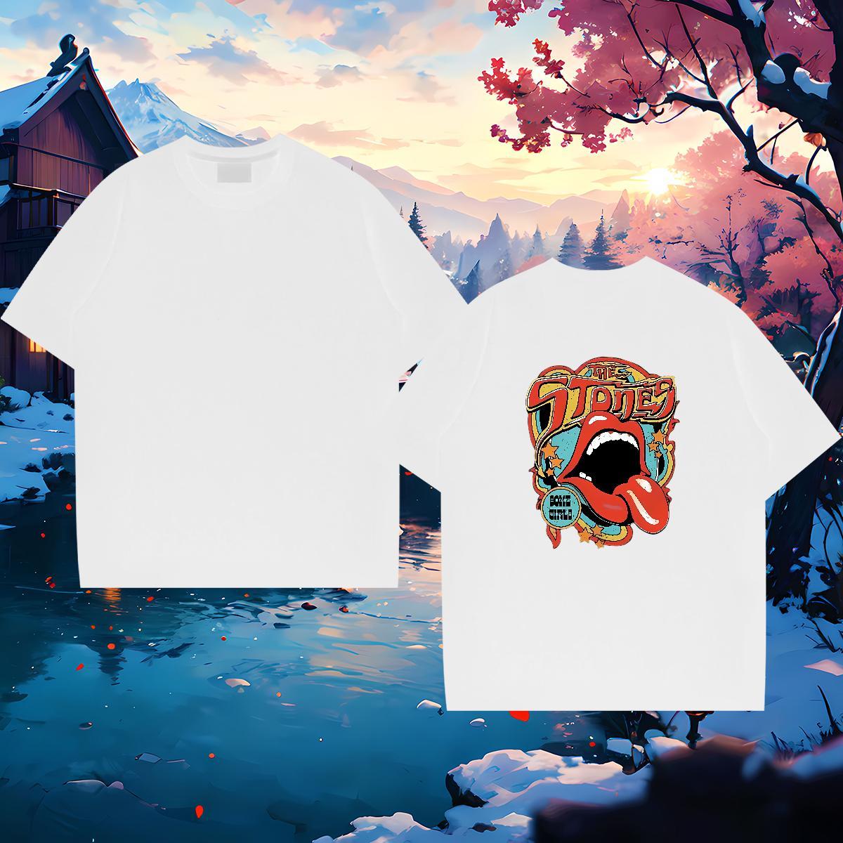 Wholesale Mens T Shirts 100% Cotton 230g mouse Hip Hop Street Custom Anime Short Sleeve Soft Men Tops Tees Free Shipping Tees Shirts