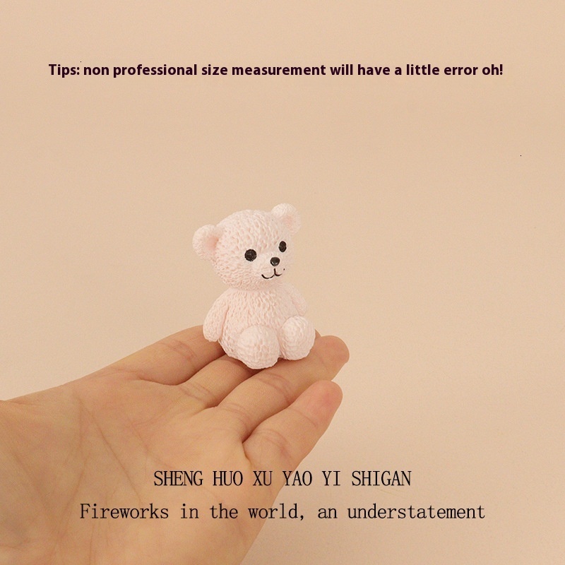 Adorable Miniature Bear Figurines - Perfect Small-Scale Interior Accent Pieces