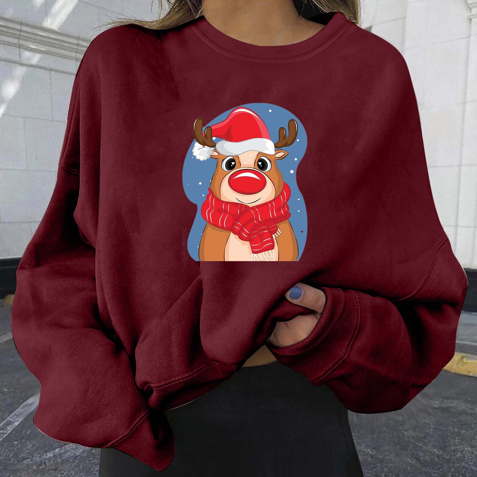 Personalized print plus size women's loose fit dongdumaoyi