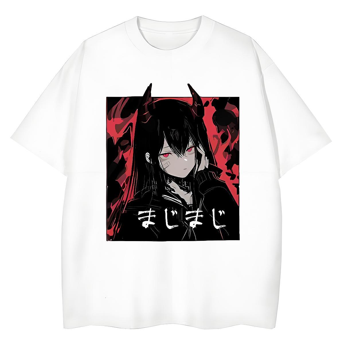 Free Shipping Lady T shirt 230g Cotton comic Hip Hop Street T Shirts Women Breathable Short Sleeve Customized Print Tops Shirt