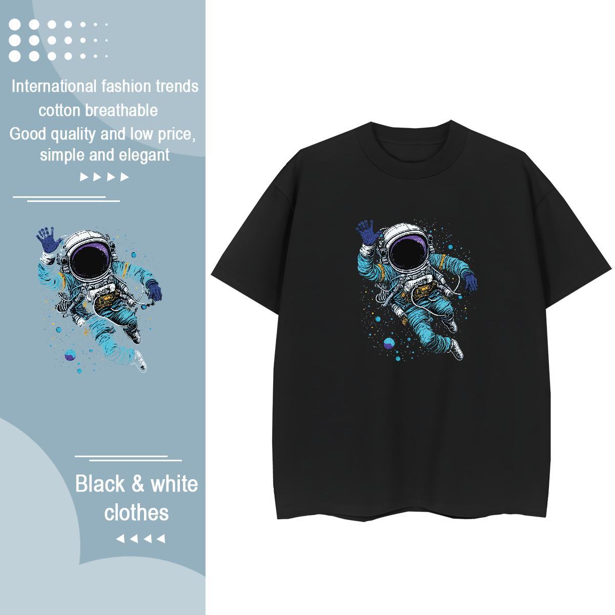 Popular Women Tshirts 230g Pure Cotton universe Casual T Shirt For Woman Breathable Short Sleeve Custom Cartoon Clothes