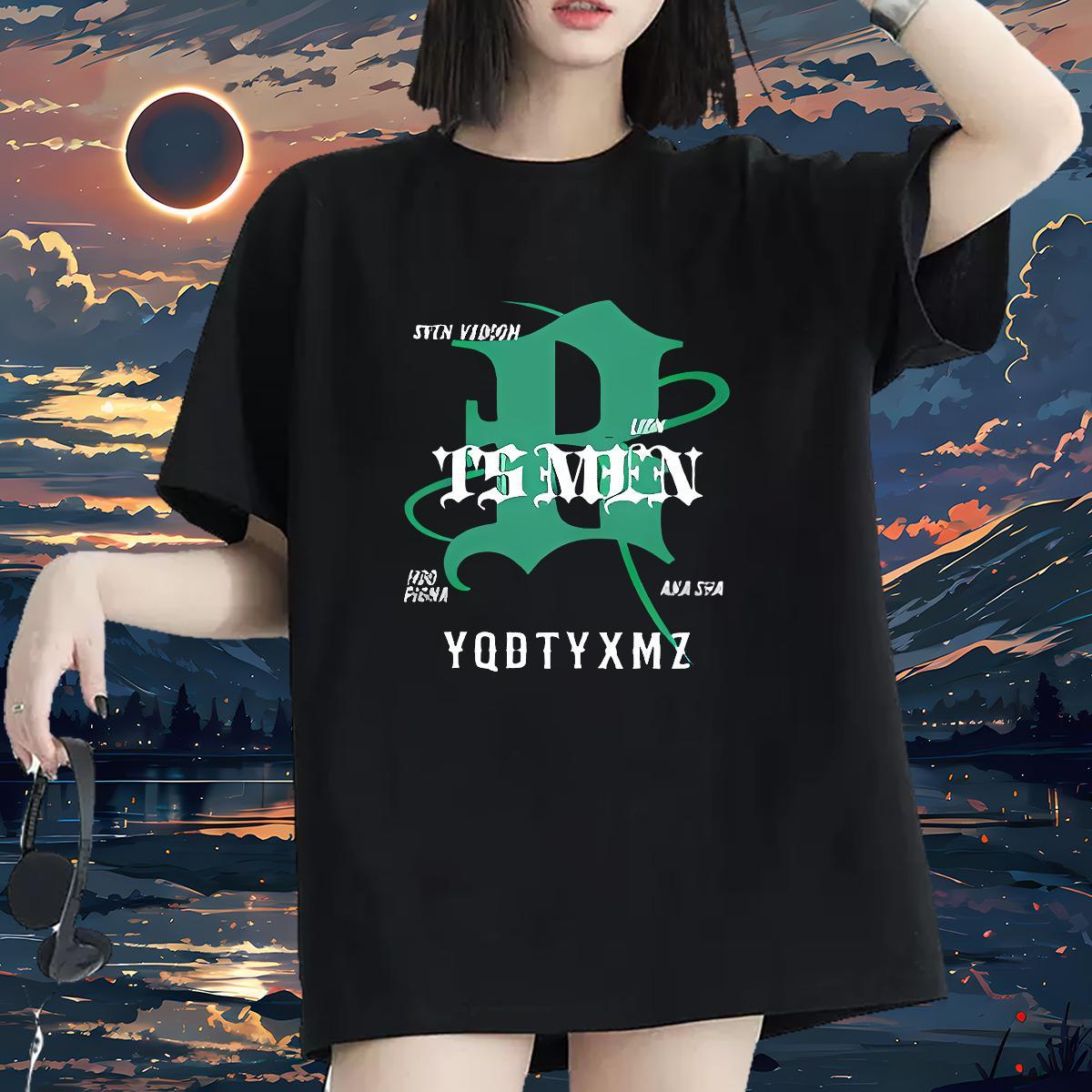 Designer Womens Tshirts 230g 100% Cotton letter Hip Hop Street Women T Shirts Breathable Short Sleeve Plus Size Custom Tops Shirt