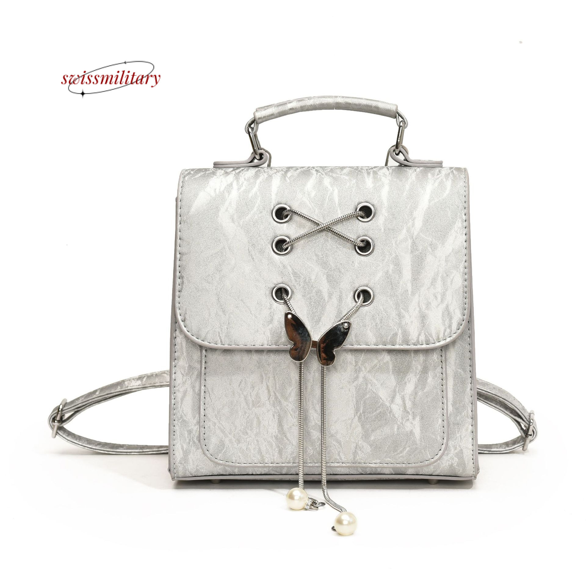 Swissmilitary Sier bow with niche design women in summer, simple versatile backpack for women, high-end and fashionable bag #34
