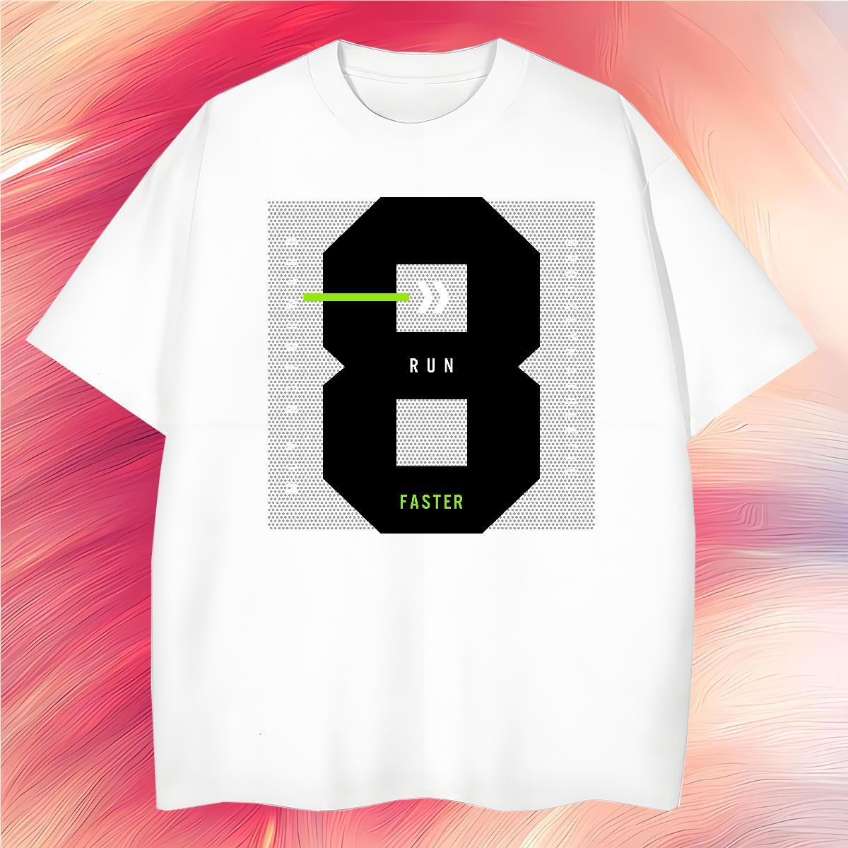 Cool T-Shirts 230g Cotton letter Hip Hop Street Plus Size Custom Breathable Crew Neck Tshirt for Man Woman DIY Top Tees