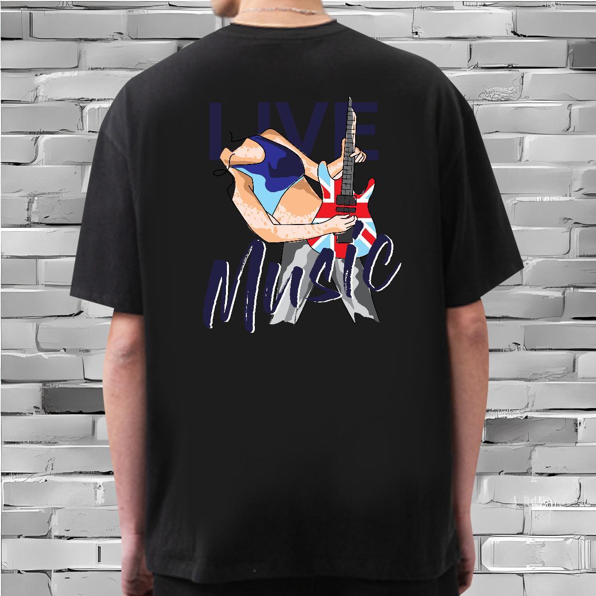 Classic Men T Shirts 230g Pure Cotton person Street Wear Cartoon Print Breathable Crew Neck Mens Tshirts 2024 Tops Tees