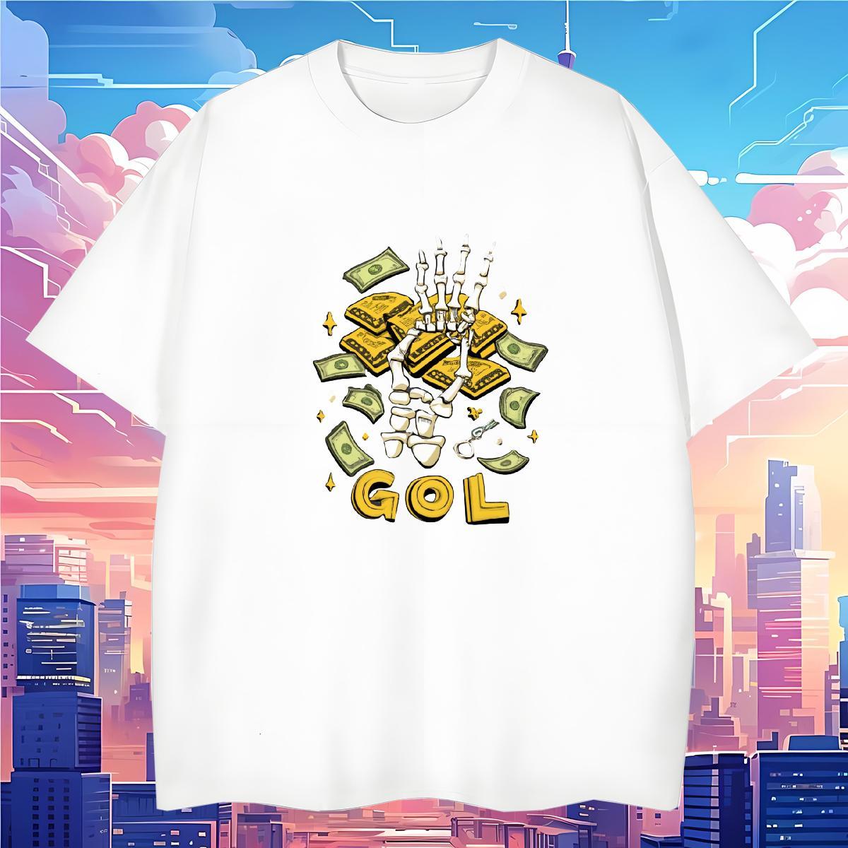 Free Shipping T Shirts Men 230g Pure Cotton skull Hip Hop Custom Printing Breathable Crew Neck Men Tops Tees DIY Customized Tees Shirts
