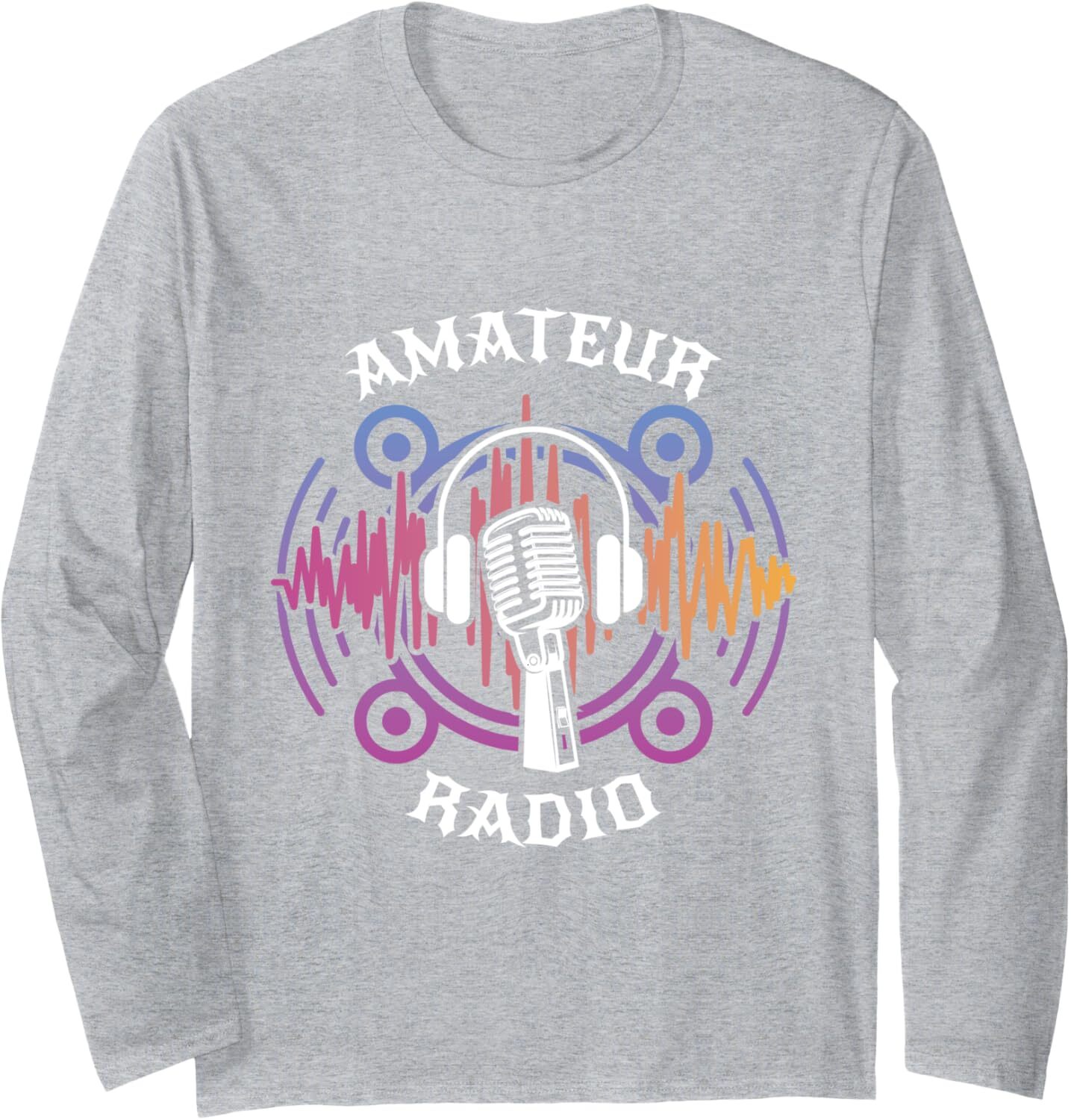 Long Sleeve Shirts for Men sweatshirt Amateur Ham Radio Operator Frequency Funny Gift Long Sleeve Tee Streetwear Casual tops