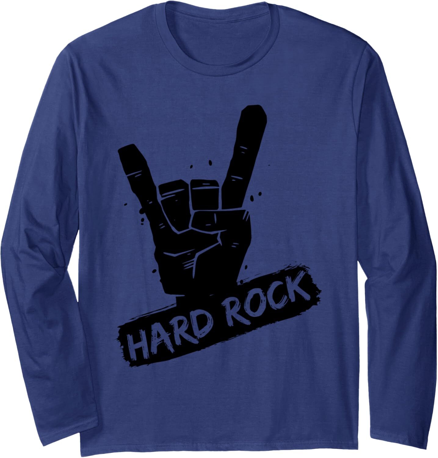 Long Sleeve Shirts for Men sweatshirt Roll Hand Icon Rock Metal Hard Music Lovers Gift Long Sleeve T-Shirt T shirt Tee Streetwear Casual tops clothes