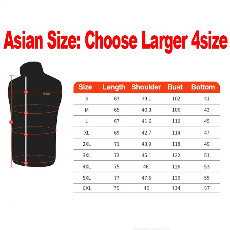 Super Sale 21 HEATING ZONES Heated Vest Men Women Heated Jacket Winter Warm Usb Self Heating Thermal Vest Heating Down Jacket 240826