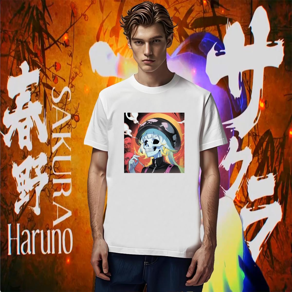 Designer T Shirt For Man 100% Cotton 230g skull Outdoor DIY Printed Breathable Soft Men Tops Tees Fashion Designer Wear