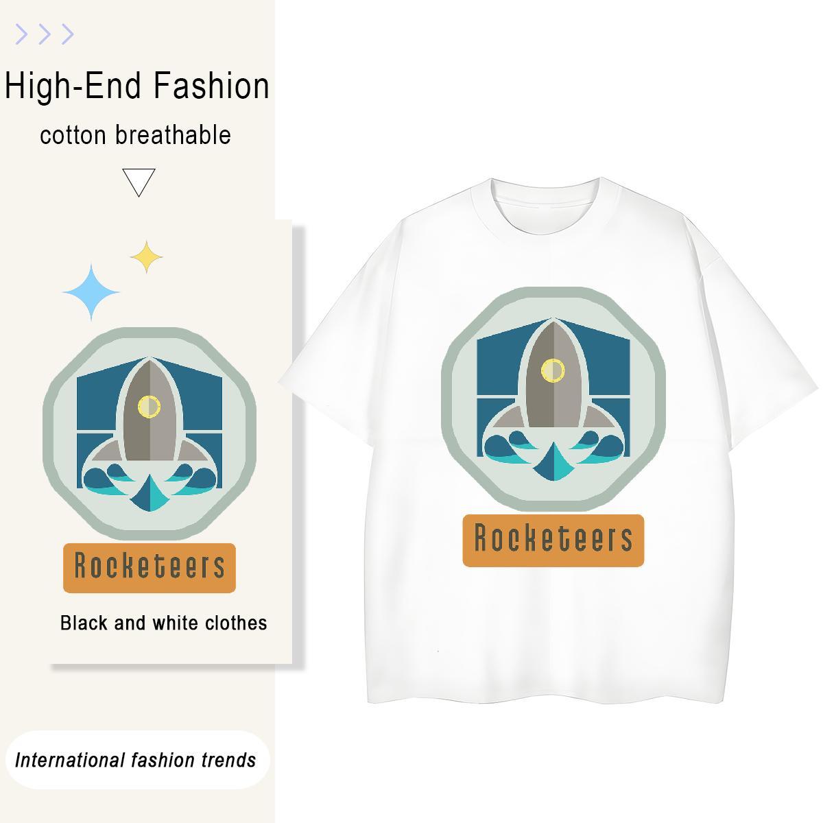 Loose Women Tshirts 230g Cotton universe Summer Casual Woman T Shirts Breathable Crew Neck Custom Print Oversized Tops