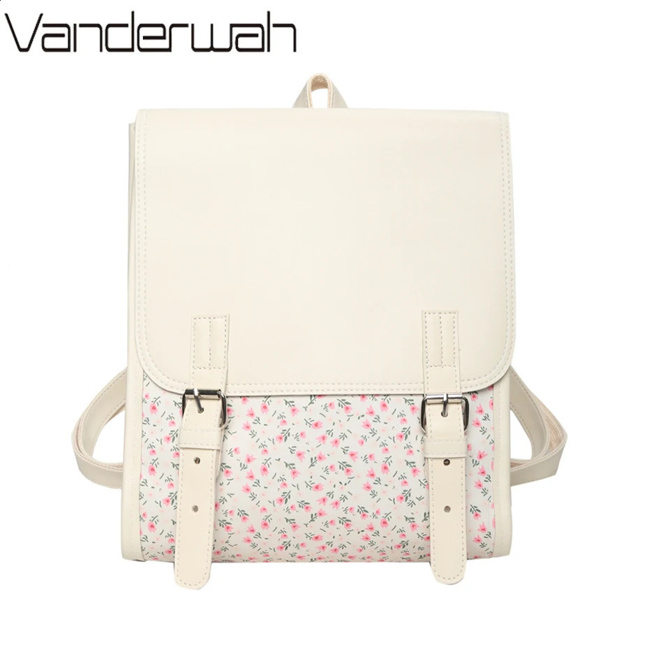 Womens Cute Flower Backpack Fashion Backpack Korean Rucksack Mochilas Kawaii Summer Style Backpack 240912