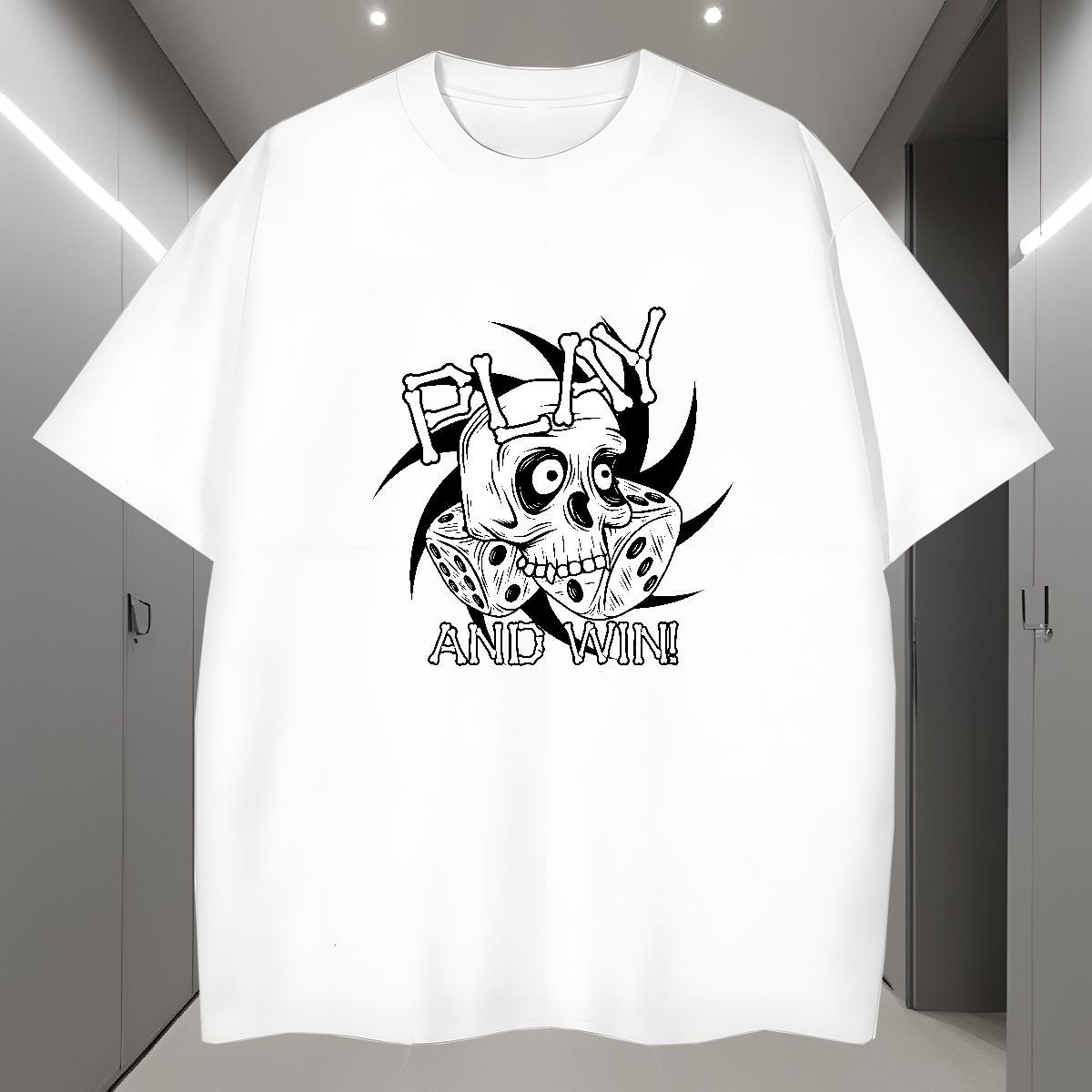 Designer T Shirts Men 230g Pure Cotton logo Beach Custom Anime Breathable Short Sleeve Men Tshirts Classic Tops