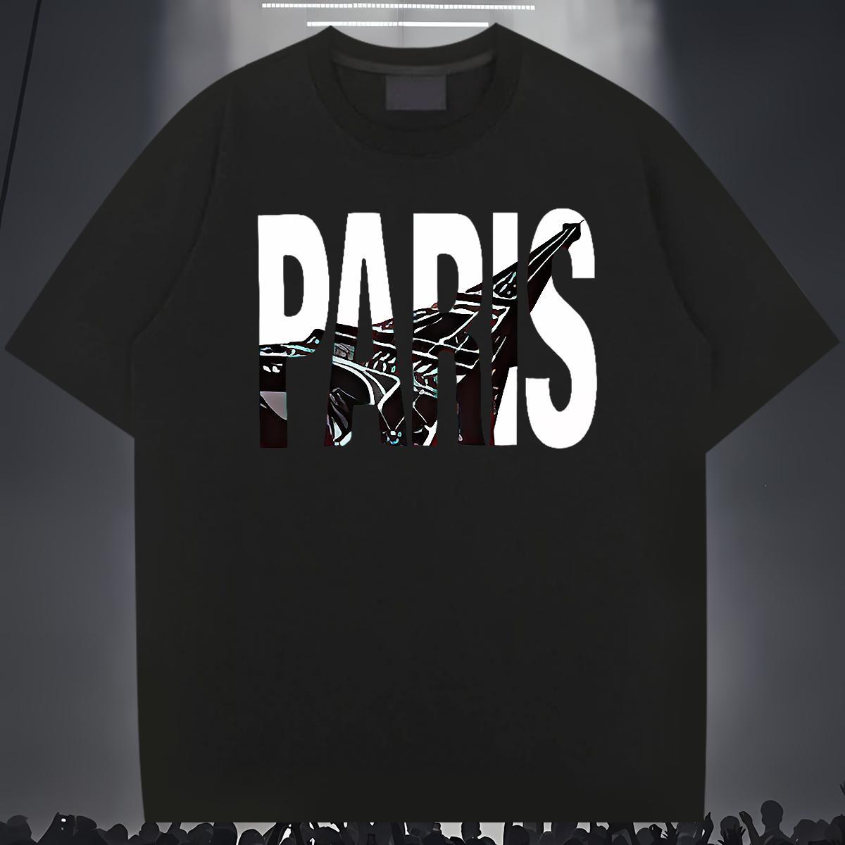 Brand Men T Shirts 230g 100% Cotton letter Hip Hop Street Cartoon Print Crew Neck Men Tops Tees DIY Customized Polos