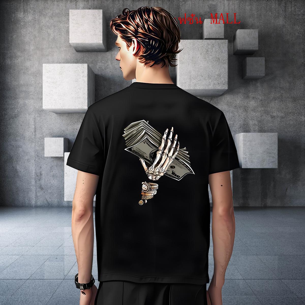 Designer T-Shirts for Men 230g Cotton skull Spring Summer Skull Short Sleeve O-Neck Men Tshirts Stylist Tees