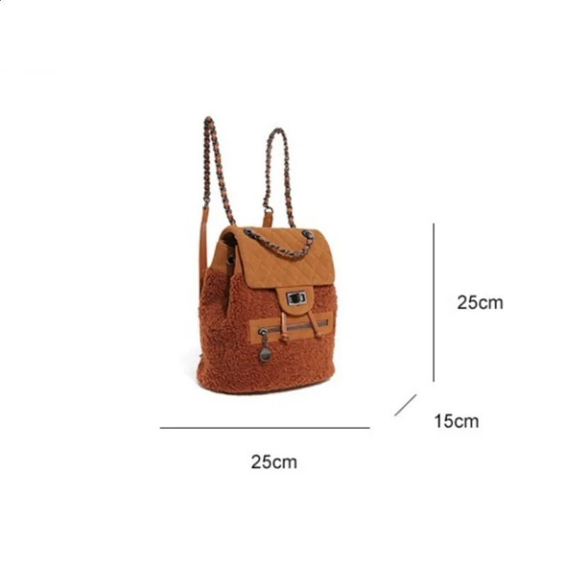 Women Backpacks - AIGO Fashion Backpack hot 2025S, Large Capacity School Bag with Chain, Korean Style Shoulder Bags Designer Handbag